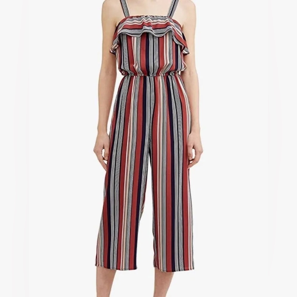 NWT No Boundaries Multicolor Striped Jumpsuit - Picture 1 of 6